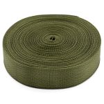 Стропа (ременная лента) 50 мм / 30 метров, толщ. 1.0 мм, [42 г/пог.м], 100% п/э, 016 хаки, С710