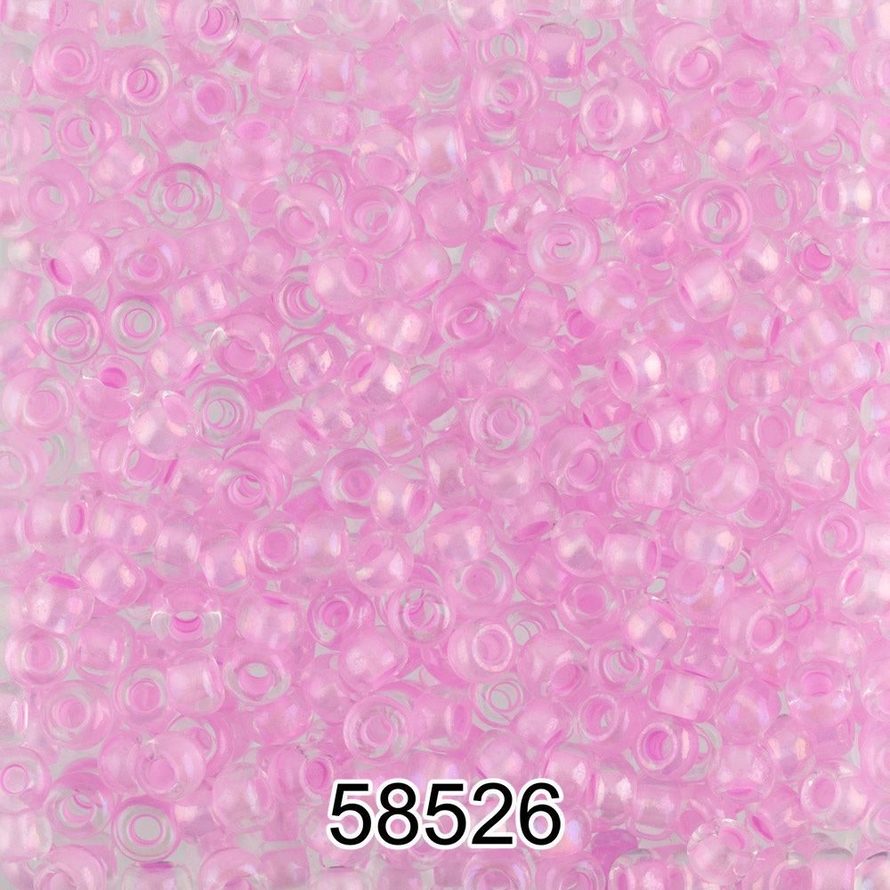 Бисер Preciosa круглый 10/0, 2.3 мм, 500 г, 58526 (Ф550) розовый