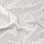 Ткань шитьё (прошва) 100 г/м², 150 см / 15 метров, TBY.Emb.2 белый