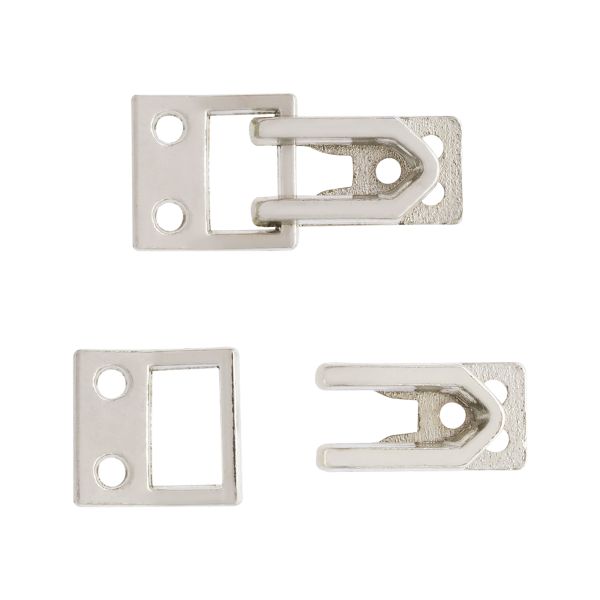 Крючки брючные (юбочные) пришивные 17х7.1 мм, 25 шт, серебристый, MF70, Globus