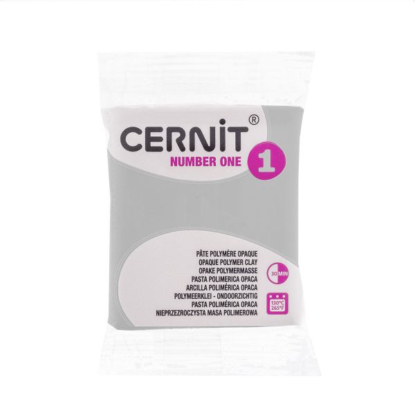 Полимерная глина запекаемая Cernit № 1, 56 г, 150 серый