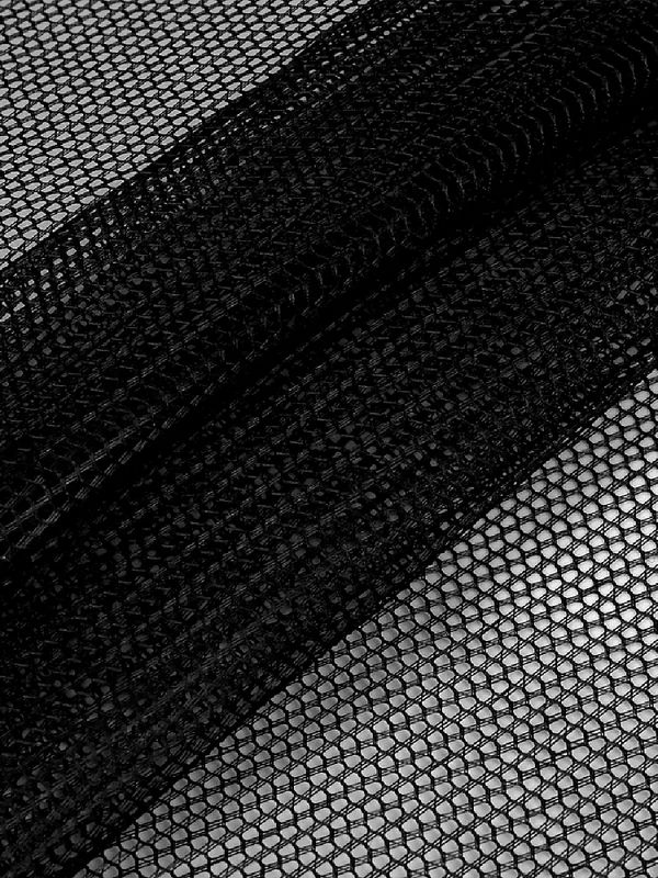 Сетка для бейсболок жесткая 70 г/м², 150 см / 5 метров, TBY.102-1.5, цв.черный