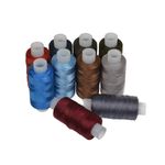 Нитки капрон 50К цв.ассорти 200м наб.10 шт