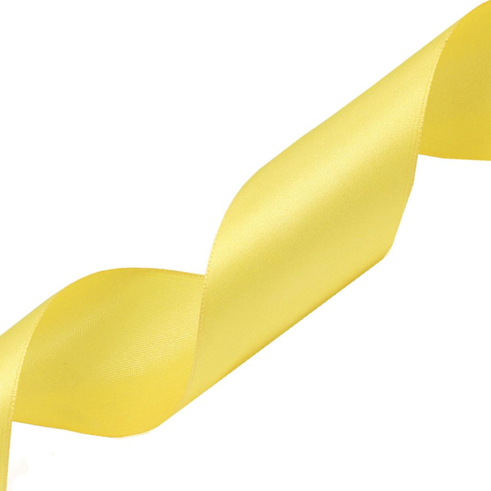 Лента атласная 1-сторонняя 50.0 мм / 22.86±1 метров, 060 лимонный, Globus