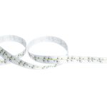 Лента атласная с рисунком 12.0 мм / 22.8 метров, P3/001 листочки/белый, Gamma ALP-122