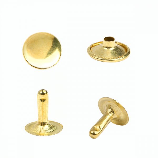 Хольнитены односторонние сталь 12х12 мм, №123, TBY.5112 цв. золото уп. 1000 шт, TBY