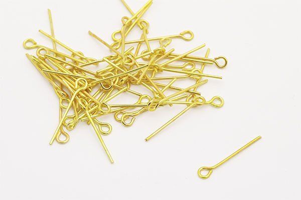 Штифт с петлей 18 мм, золото, 500 г