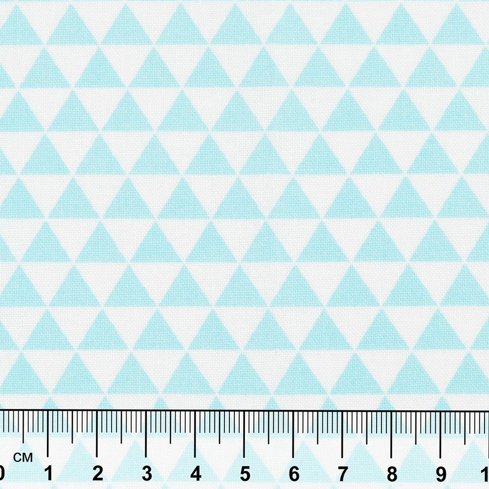 Ткань для пэчворка PEPPY БАБУШКИН СУНДУЧОК ФАСОВКА 100х112 см, 140±5 100% хлопок, БС-44 треугольники голубой, Peppy БАБУШКИН СУНДУЧОК