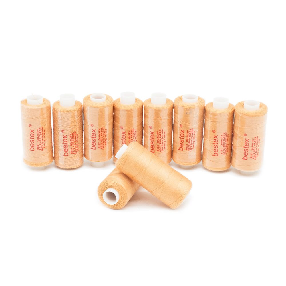 Нитки швейные бытовые Bestex 40/2, 365 м (400 ярд) / 10 кат., 216 персиковый