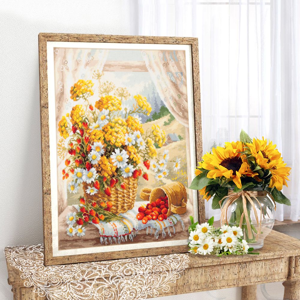 Набор для вышивания нитками Чудесная игла, Медовый аромат 32х40 см