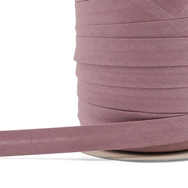 Косая бейка хлопковая 14 мм / 60 метров, 146 какао