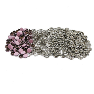 Кнопка рубашечная (джерси) закрытая ⌀7.8 мм, ≈144 шт, МЕТАЛЛ, эмаль, 133 розовый, NEW STAR