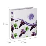 Регистратор ламинированный Фрукты 75 мм, 10 шт, A4 арочный механизм, виноград 254171, Expert Complete