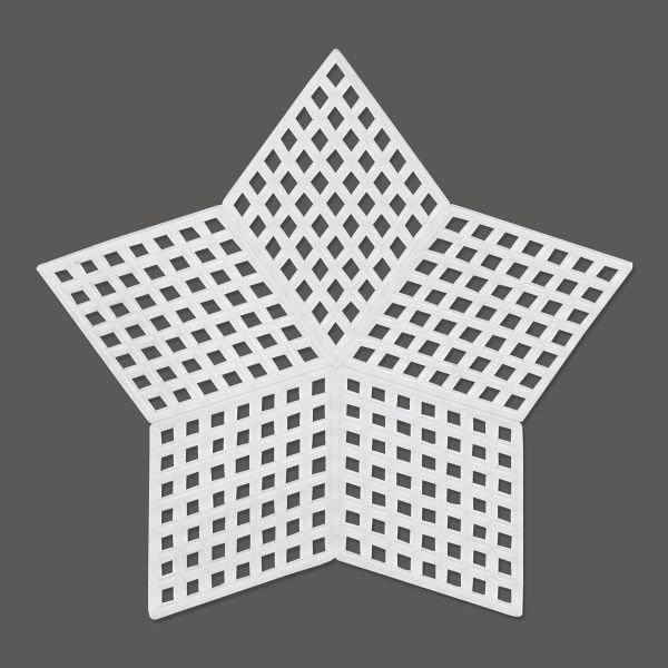 Канва пластиковая 9х9 см, 10 шт, 100% полиэтилен, звезда малая, Gamma KPL-07