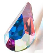 Стразы стекло 8х4.8 мм, 12 шт, Перламутр (crystal AB), Preciosa 435-15-615