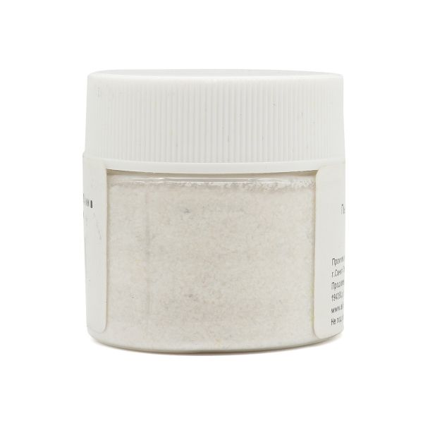 Пыльца гранулированная 0.1 мм в баночке 20мл белая, АК-0005-1