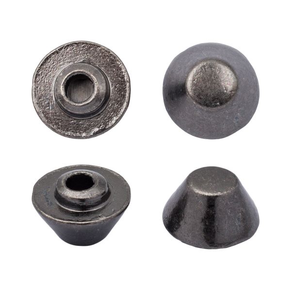 Хольнитены джинсовые ⌀9 мм, Конус цв.металл |БЕЗ ГВОЗДЯ|, чер.никель BIG, 20 шт, 62548