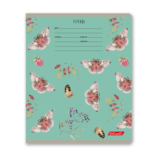 Тетрадь ученическая школьная, выборочный лак, A5+ 24 л. на скобе 65 г/м², белизна 100% 30 шт, клетка, 000715 Живой лес, Светоч 24ТЕТк-003