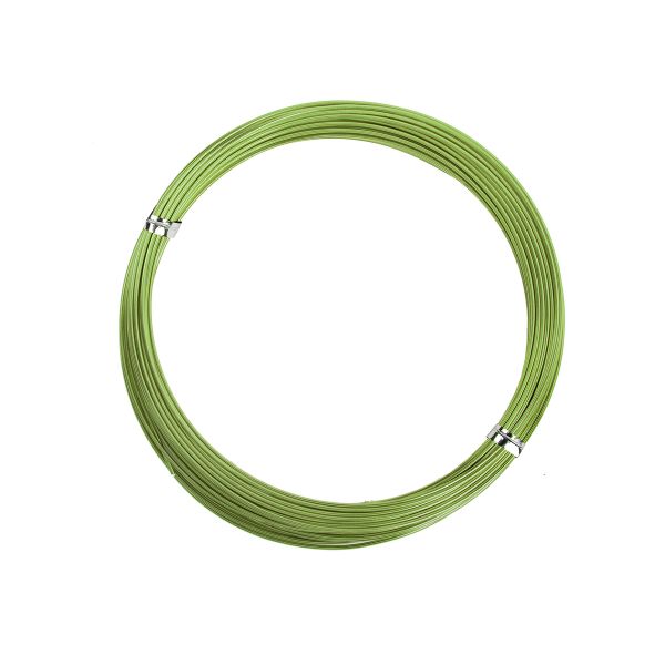 Проволока для плетения алюминий ⌀1 мм, 10 м,±0.5 м, 08 св.зеленый, Промысел MM-002