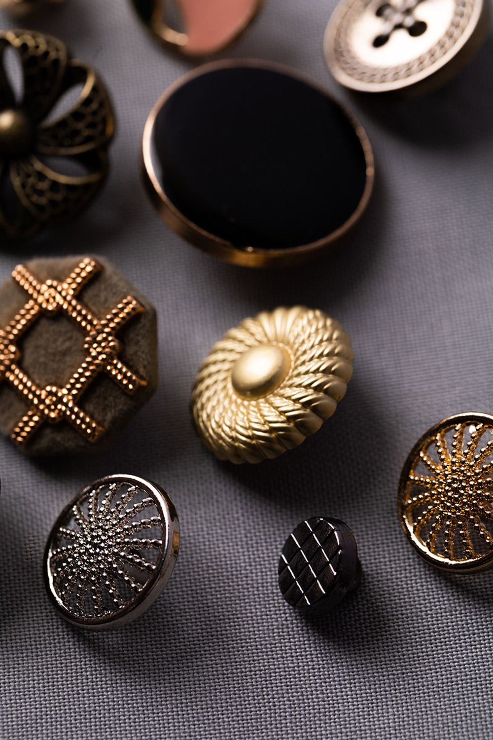 Пуговицы на ножке металл 17 мм, 6 шт, 30 золото, Blitz MB 0251