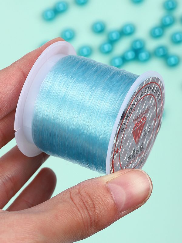 Нить-леска 0.3 мм, 100 м, цв. голубой