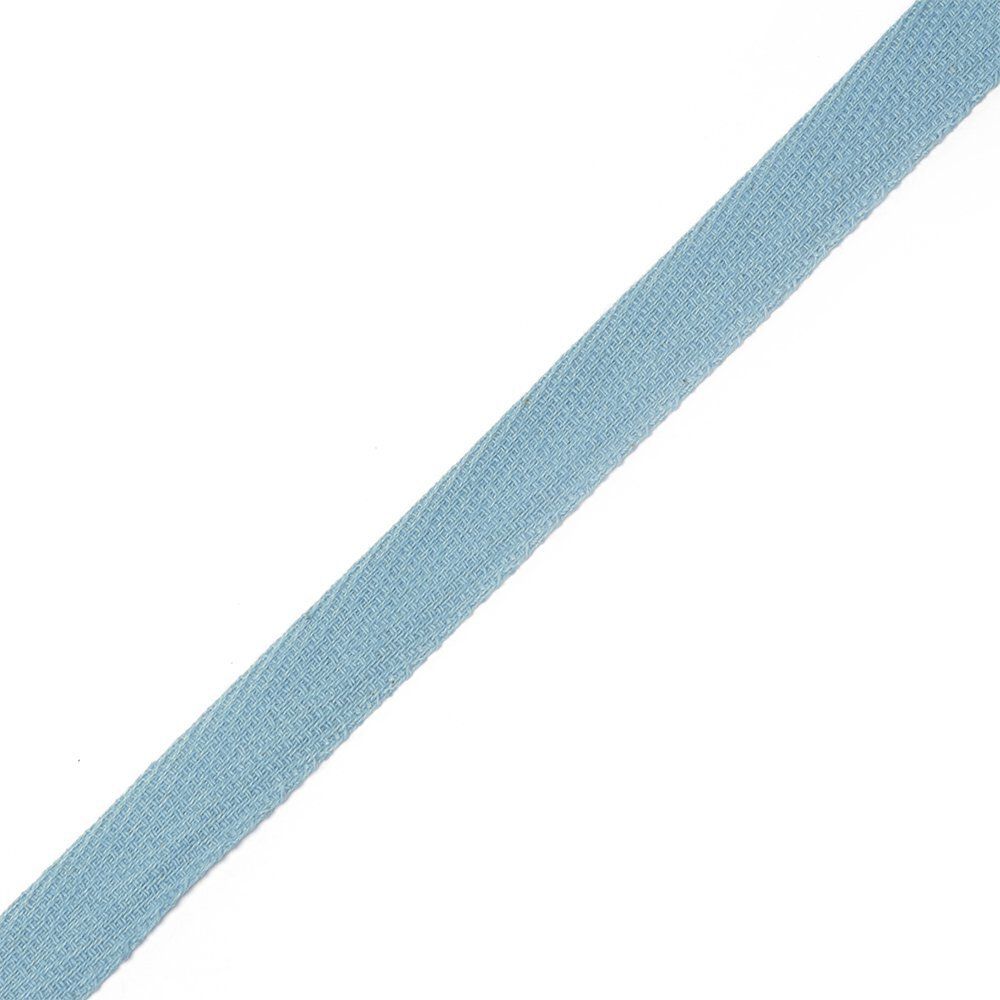 Тесьма киперная 13 мм хлопок 1,8г/см 12.2С-253К.13.001 цв.голубой, 50м