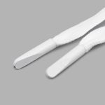 Шнурки плоские с металлическим наконечником 10.0 мм / 100 см, 1 пара (2 шт), белый, 6220-0134