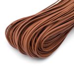 Шнур кожа искусственная ⌀2.5 мм / 100 метров, матовый, коричневый
