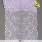 Кружево бельевое эластичное 195 мм / 3 м, 8034 цв.F165 нежная сирень, Kruzhevo