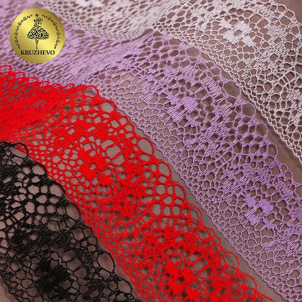 Набор кружева для рукоделия 40 мм, №5 (6 шт по 2 метра)