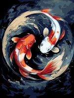 Картина по номерам Фрея PNB/PM-293, Японские карпы, 40х30 см