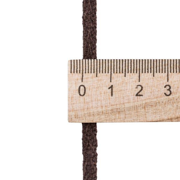 Тесьма (лента) киперная (100 х/б) 5 мм / 25 метров, рис. 9790, 1.4 г/м, т.коричневый, С3865Г17/1