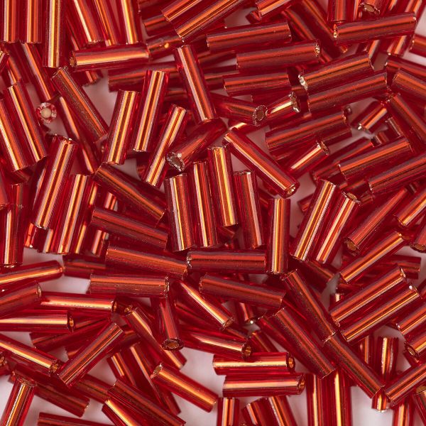 Бисер стеклярус Zlatka 100 г (10х10 г), №0025 красный GG