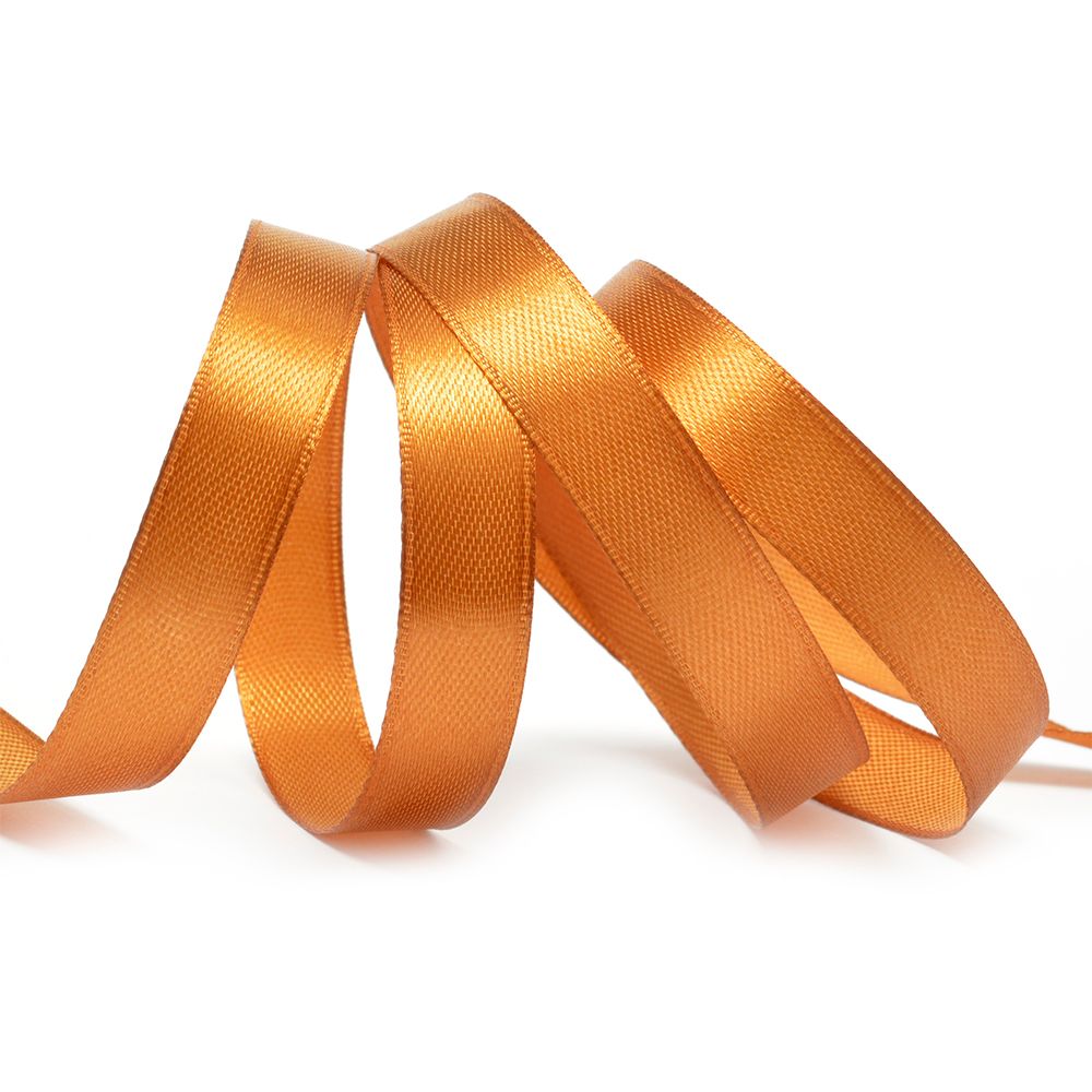 Лента атласная 1-сторонняя 12.0 мм / 27.4±2 метров, 3128 т.золото, Ideal