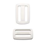 Пряжка, ПА, цветная, 30 мм (1000 белый), 50 шт