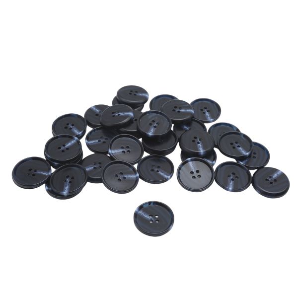 Пуговицы 4 прокола 44L=28 мм, col. E темно-синий, 36 шт, CN2833