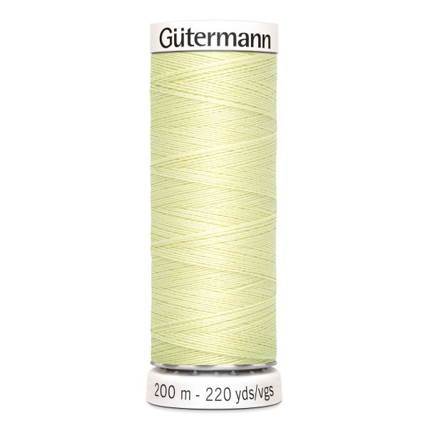 Нитки универсальные Gutermann Sew-all, 200м, 292 бледно-лимонный, 5 катушек