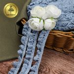 Кружево вязаное (тесьма) на резинке 17 мм 5236 цв.23 голубой уп.10м, Kruzhevo