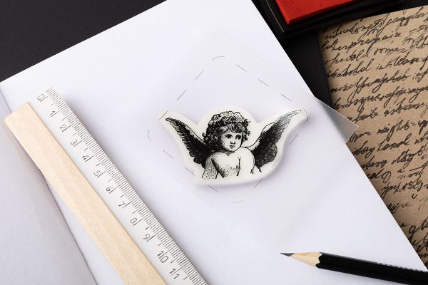 Штамп 5.8х5.8 см, 03 Ангелочек №2, Mr.Painter TSM-03