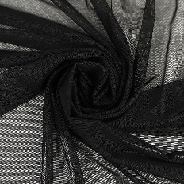 Сетка бельевая эластичная 51 г/м², шир.150 см / 3 метра, черный /03128209.170.3/