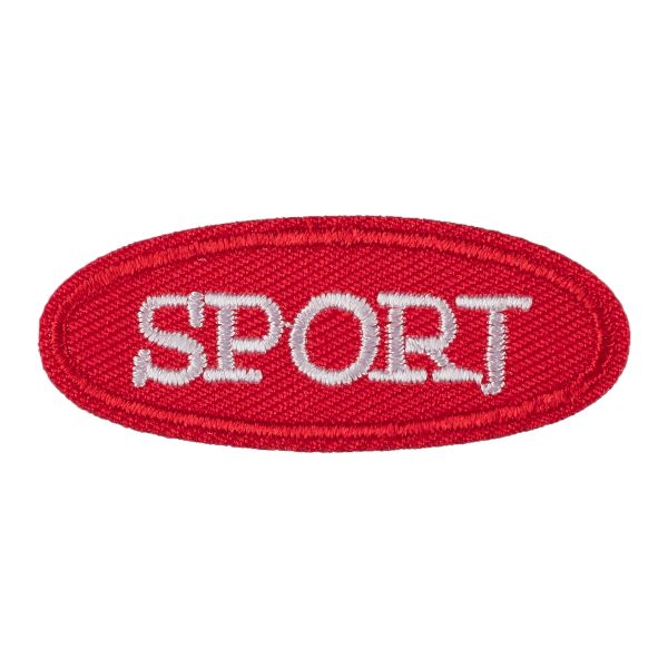 Термоаппликация L №17/5, 5 шт, L231А sport красный 2х4.9 см, Gamma