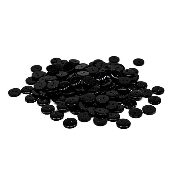 Пуговицы 2 прокола 18L (11мм) (s.black (черный)), CX-K-22, 144 шт