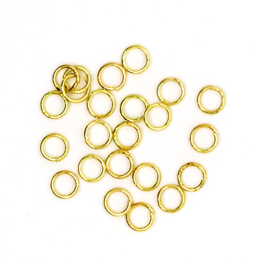 Кольцо соединительное 0,9, 6 мм, 50шт/упак, Astra&Craft, цв.золото