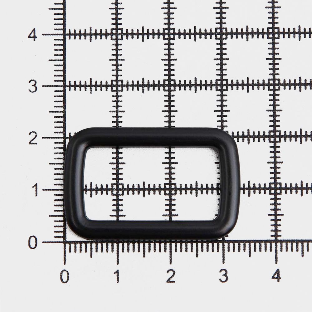 Рамка прямоугольная металл 25 мм /33х21 мм/ черный матовый, ГУ12749, 4 шт