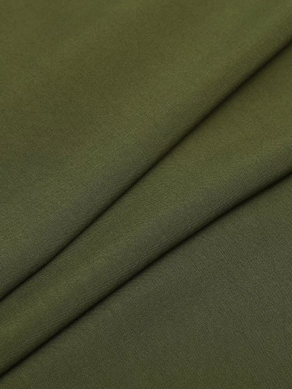Штапель 110 г/м², 145 см / 2 метра, TBY-Vi-30-28.2, цв.28 т.оливковый
