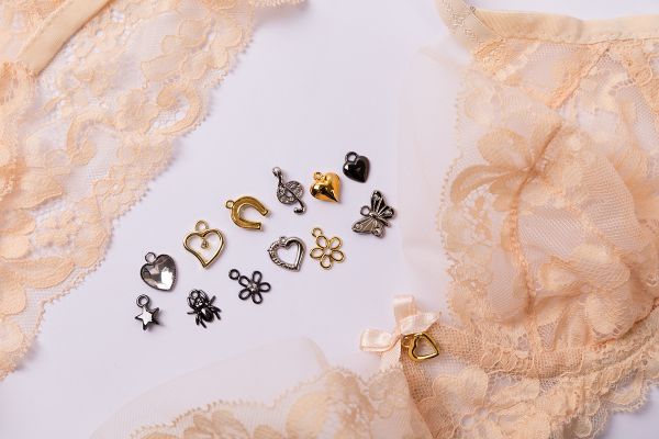 Подвеска для бижутерии 9х12 мм, 10 шт, №06 черн.никель (прозрачный), Blitz PPT033