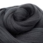 Шерсть для валяния мериносовая тонкая 100%, 100г, 585 графит