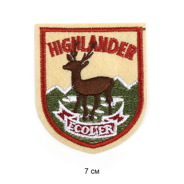 Термоаппликация вышитые Highlander 7 см, 10 шт