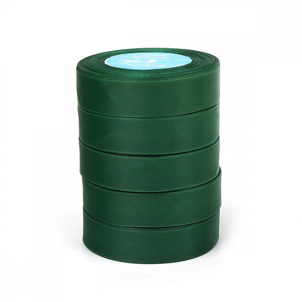 Лента репсовая (в рубчик) 25.0 мм цв.587 т.зеленый 5 шт по 22.86м (±1м)