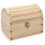 Заготовка для декорирования Шкатулка деревянная Сундучок, сосна/фанера из тополя, 16х11х12см